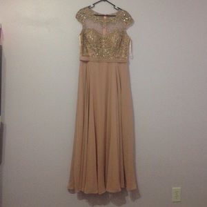 Prom dress- Dusty rose gold gown